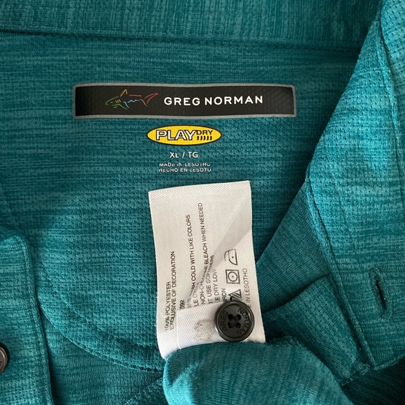 Greg Norman Green Play Dry Fit Golf Shirt Size XL - Picture 14 of 15